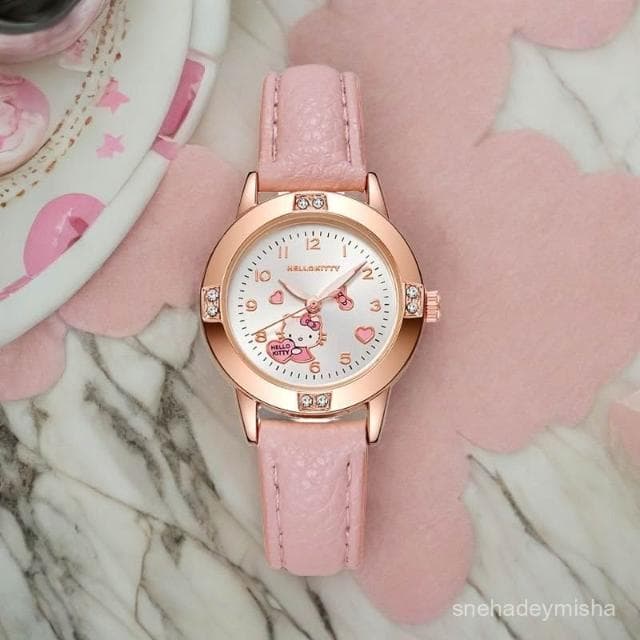 曉君精選 高顔值百搭ins少女卡通可愛學生手錶靜音爆款高級公務員考試專用