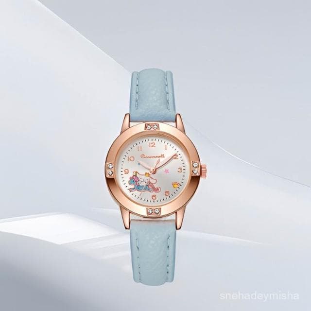 曉君精選 高顔值百搭ins少女卡通可愛學生手錶靜音爆款高級公務員考試專用
