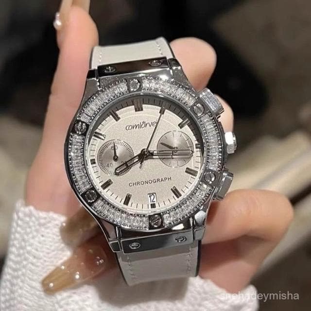 曉君精選 2025新款滿天星手錶女時尚輕奢小衆設計鑲鑽女士手錶高級感女錶