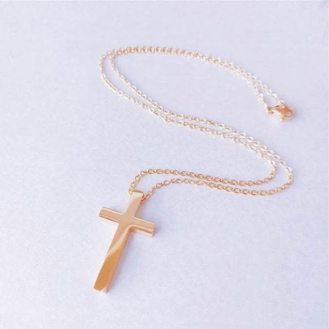 【經典款 醫療鋼十字架項鍊】  基督教 福音禮品 受洗禮物 生日 聖誕節 禮物 耶穌 搬家喬遷 聖經故事 恩典之約禮物店