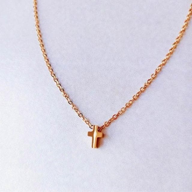 【迷你款 醫療鋼十字架項鍊】基督教 福音禮品 受洗禮物 生日 聖誕節 禮物 耶穌 搬家喬遷 聖經故事 恩典之約禮物店