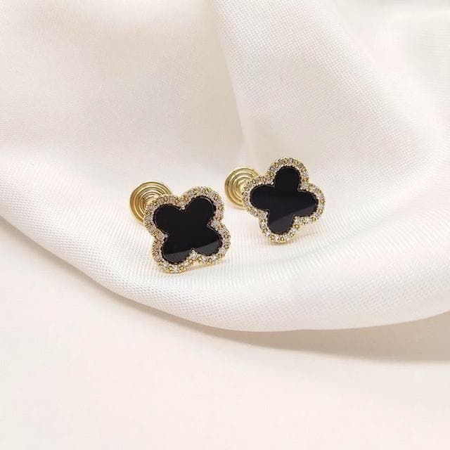 紅色愛心耳環 四葉草耳夾 無耳洞耳夾 耳針 夾式耳環 盤蚊香耳環 耳環女 耳飾 不易過敏 生日禮物 送女朋友-22