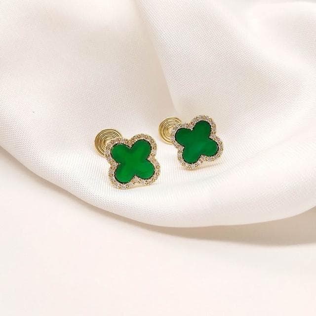 雙層C鋯石耳環 無耳洞耳夾 耳針 夾式耳環 盤蚊香耳環 愛心耳環 多款可選 耳環女 耳飾 不易過敏-23