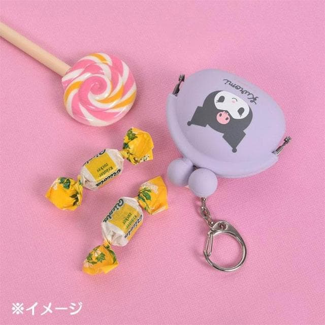 【SANRIO 三麗鷗】三麗鷗 美樂蒂 酷洛米 矽膠 鑰匙圈 零錢包吊飾 小物收納 POCHI BABY 日本正版 該該貝比日本精品