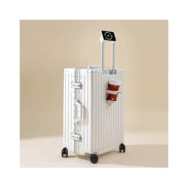 【SAM】旗艦輕奢版 鋁框登機箱 多功能鋁框行李箱 超輕行李箱 20吋丨24吋丨26吋丨29吋 旅行箱 拉桿箱 密碼箱