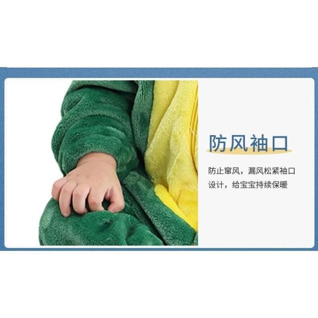 嬰兒連體衣春秋款法蘭絨加厚保暖衣服可愛超萌外出服動物睡衣爬服