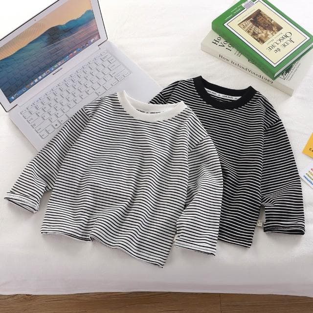 【Arbea】兒童純棉長袖T卹中小童假兩件打底衫春秋男女童韓版休閒百搭上衣【C1303】