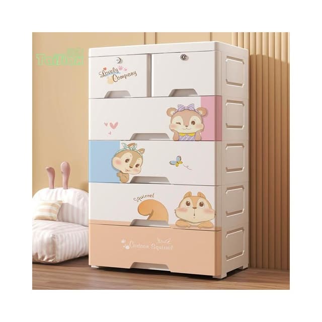加厚塑膠抽屜式收納櫃 寶寶衣櫃 嬰兒童整理箱 玩具多層五斗置物櫃子 抽屜櫃 五斗櫃 展示櫃 玩具櫃 雜物櫃 櫥櫃 架子