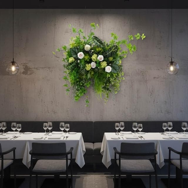 【HUGO DECO 榆果傢飾】茶花綠植栽生態壁飾/免運專人配送限雙北市(擬真植物/電箱佈置/居家佈置/壁面裝飾)