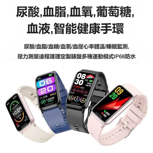 智慧手環 運動手錶 支持LINE 支持繁體 體溫睡眠健康運動手錶 智能健康手環