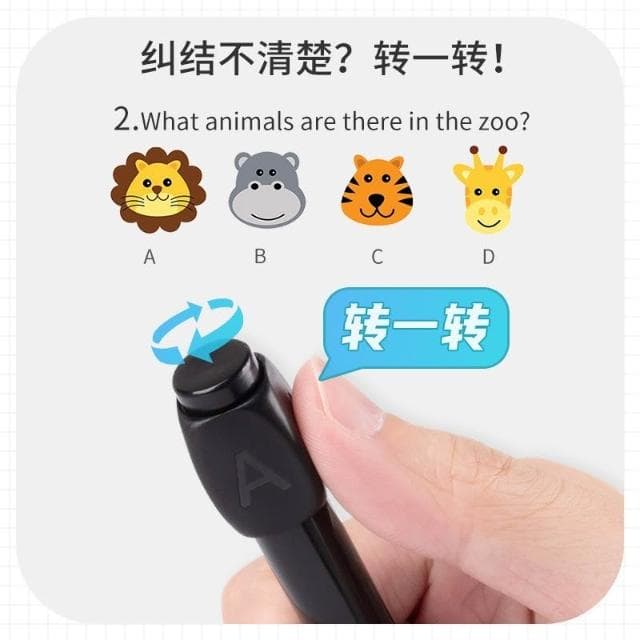廢物專賣店 答案旋轉筆 旋轉原子筆 ABCD 考試專用 轉轉筆 答案筆 abcd筆考試神器 上課無聊玩具 交換禮物 生日