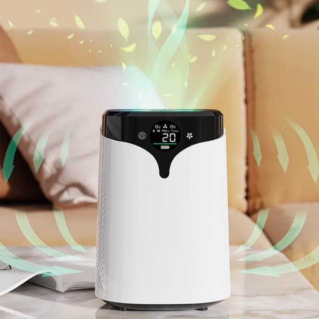 YIZ 空氣凈化器 2.0Pro升級版 三重凈化去異味（除甲醛二手煙 負離子臭氧殺菌 低噪無光 智能觸控屏 家用臥室）