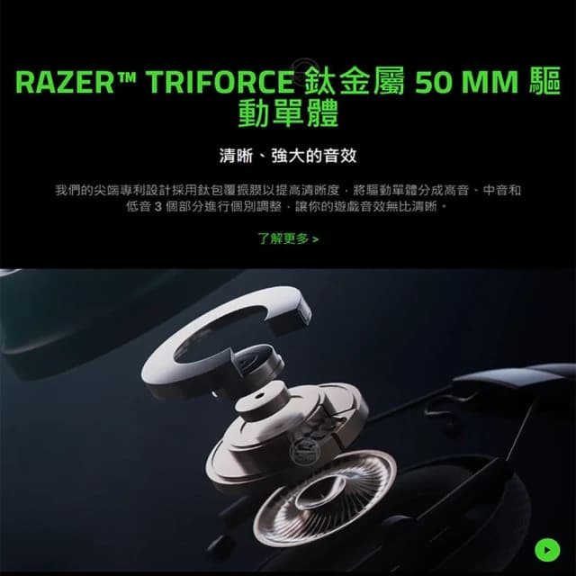 【Razer 雷蛇】Razer 雷蛇 BLACKSHARK V2 HYPERSPEED 黑鯊 白色 無線耳機 藍牙耳機 三模耳機 主動降噪