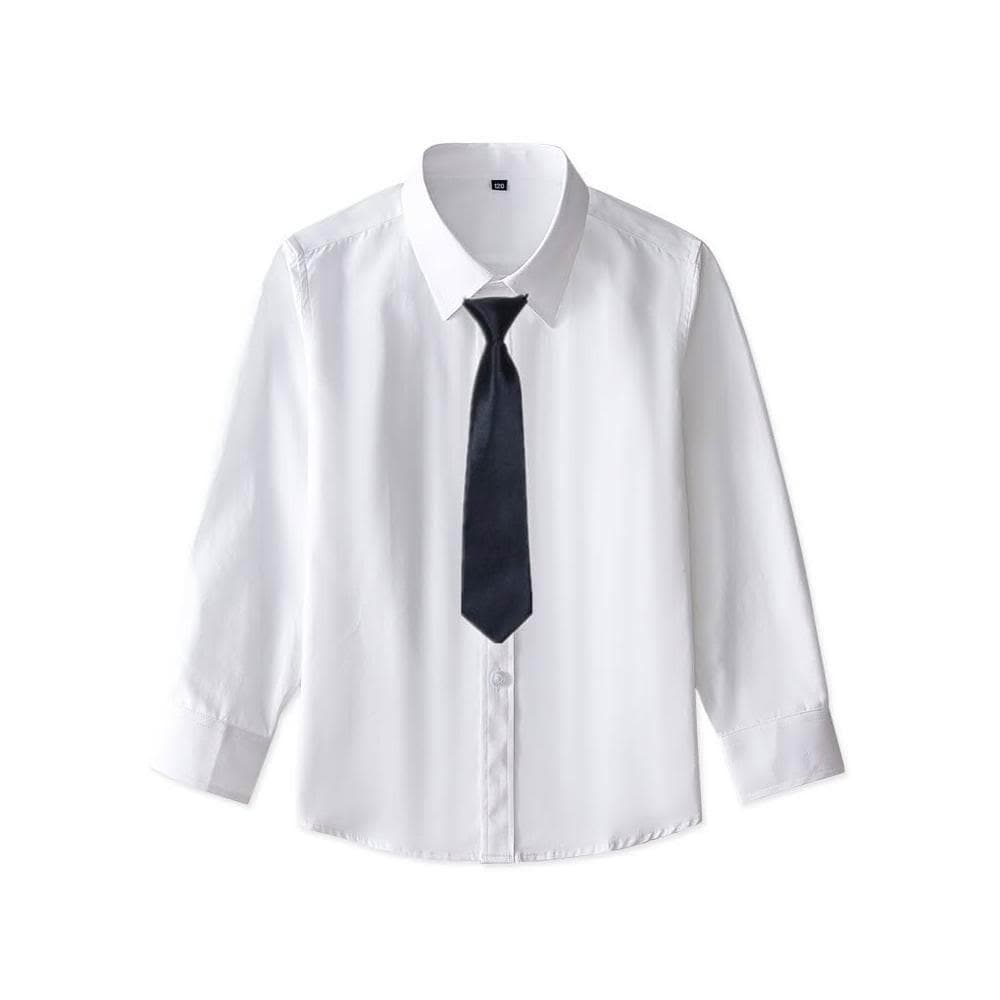 【Arbea】兒童襯衫男童長袖春秋小學生女童襯衫中大童上衣童裝 C1014