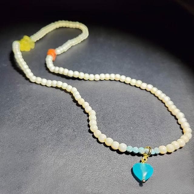 【Paiya 派亞】天然猛瑪三圈手鏈天河石南紅瑪瑙瑩石綠松石手串可當項鍊