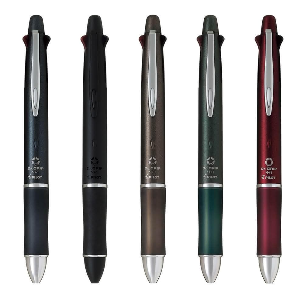 【PILOT 百樂】Dr.Grip 0.5 健握 4+1 多功能筆 金屬色系 PBKHDF-1SEF-A 多色筆 送禮 交換禮物