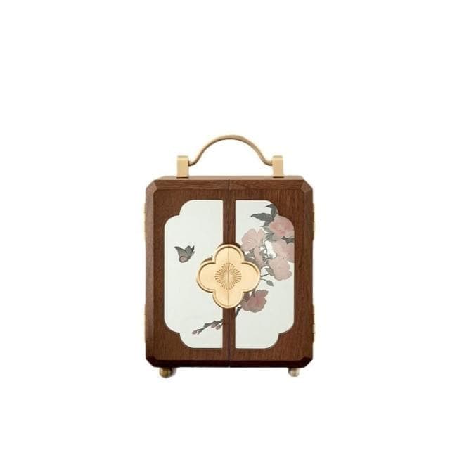 儒雅家具 免稅免運 木質首飾盒收納盒高檔精致2025年新款項鏈飾品盒新中式情人節禮物