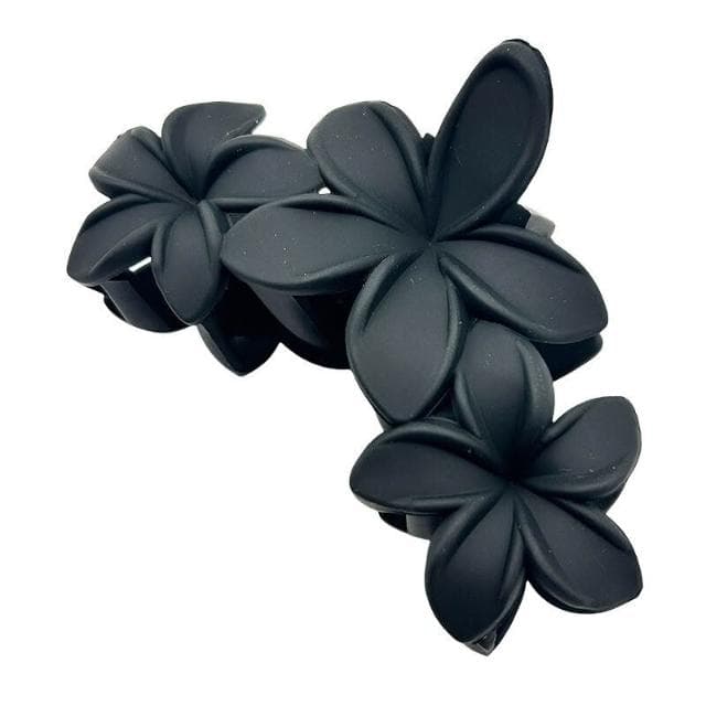 鯊魚夾女髮夾春發飾熱銷高級感雞蛋花發夾輕奢風花朵抓夾女鲨魚夾盤發頭飾(情人節 聖誕節 生日 髮飾 頭飾 髮夾 禮物)