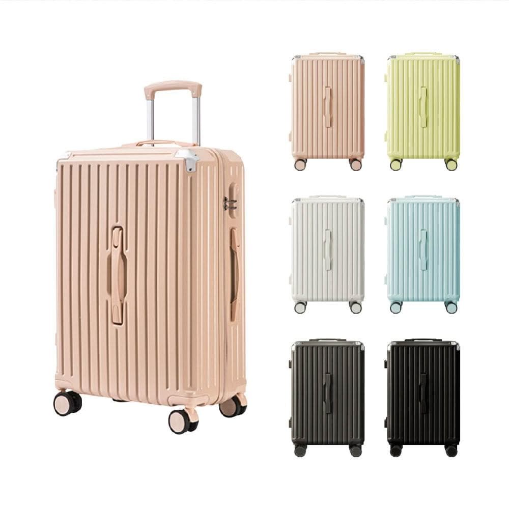 【路比達】★  BYC 24吋杯架行李箱 奶油風 掛勾腳丁旅行箱☆兒樂