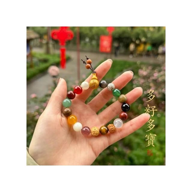 杭州靈隱四代十八籽手串菩提多寶景區 龍德耀日 寺廟同款 18籽檀香手鍊 化煞 招財 祈福 手鏈