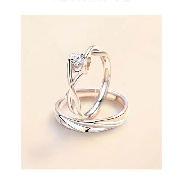 LNIEER999純銀愛之永恆情侶對戒男女款戒指生日禮物禮盒裝送女友