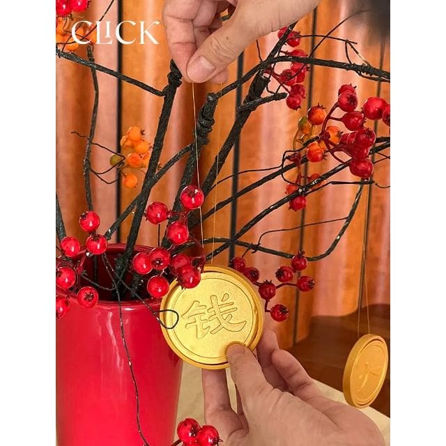 click 轉（賺）大錢金幣掛飾 新年裝飾 聚會互動玩具喬遷禮物