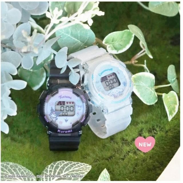 【SANRIO 三麗鷗】三麗鷗 電子錶 手錶 電子手錶 兒童錶 螢光 凱蒂貓 大耳狗 酷洛米 帕洽狗 日本正版 該該貝比日本精品