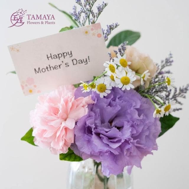 玉屋TAMAYA 紛花 | 紫露華瓶中花(鮮花 開幕升遷 發表會 生日祝賀 告白 紀念日 畢業祝福 母親節)