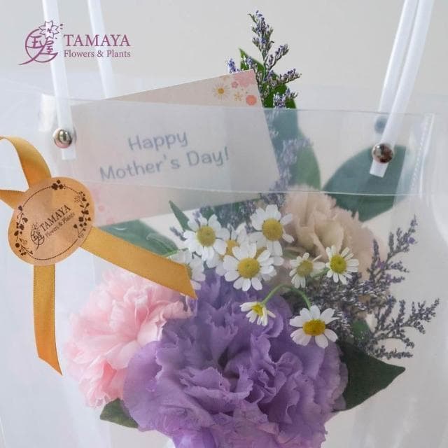 玉屋TAMAYA 紛花 | 紫露華瓶中花(鮮花 開幕升遷 發表會 生日祝賀 告白 紀念日 畢業祝福 母親節)