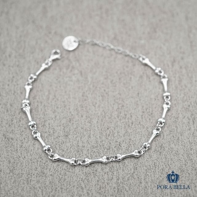 【Porabella】925純銀手鍊 幸運手鏈 狗骨頭小眾設計款純銀手鍊 情人節禮物 告白 銀飾 Bracelets