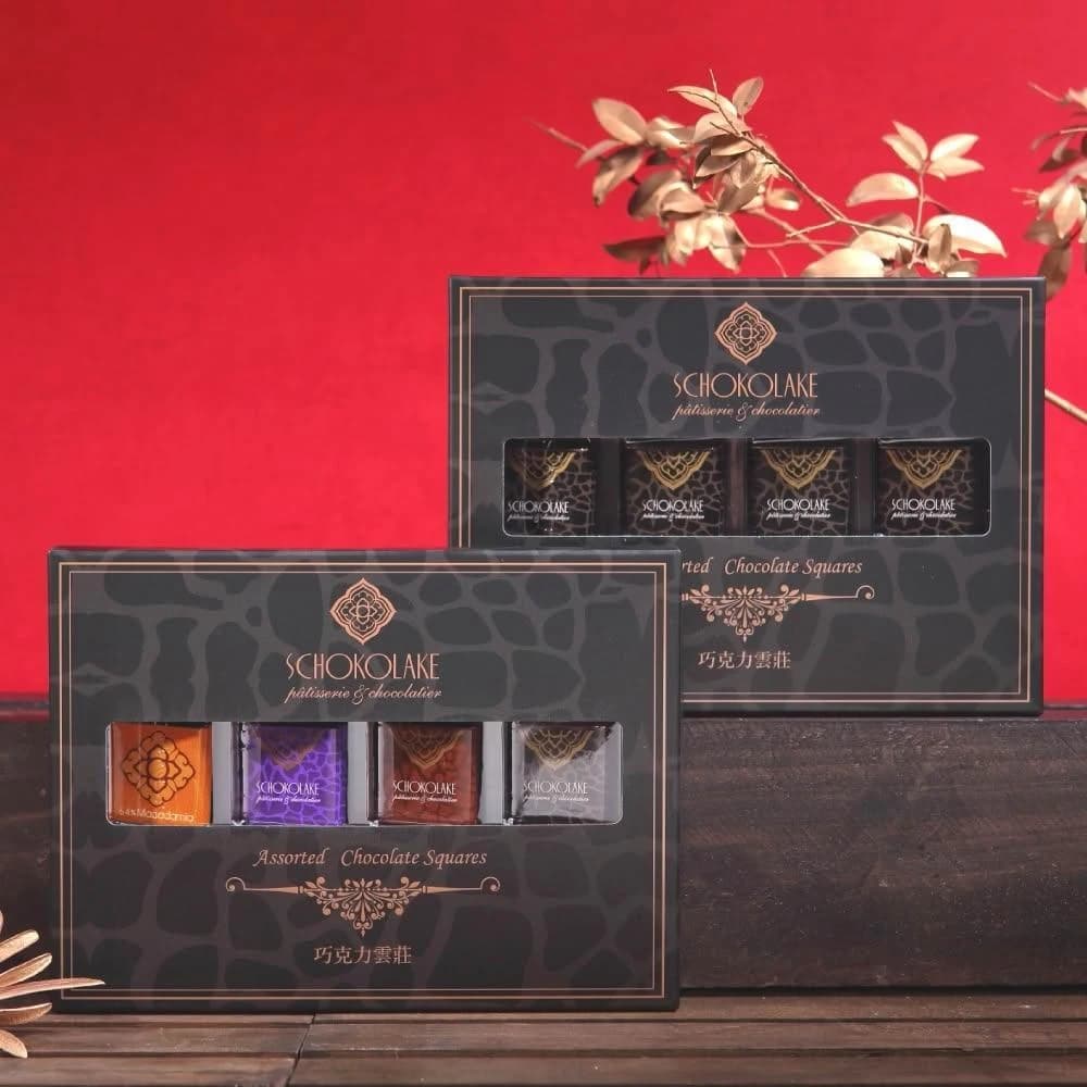 【巧克力雲莊】莊園黑巧克力薄片24入禮盒 (100%/綜合)