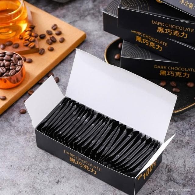 心心相印 【30天熱銷1391件】可可脂醇黑巧克力100%無添加黑巧0蔗糖休閒辦公零食燃減代餐