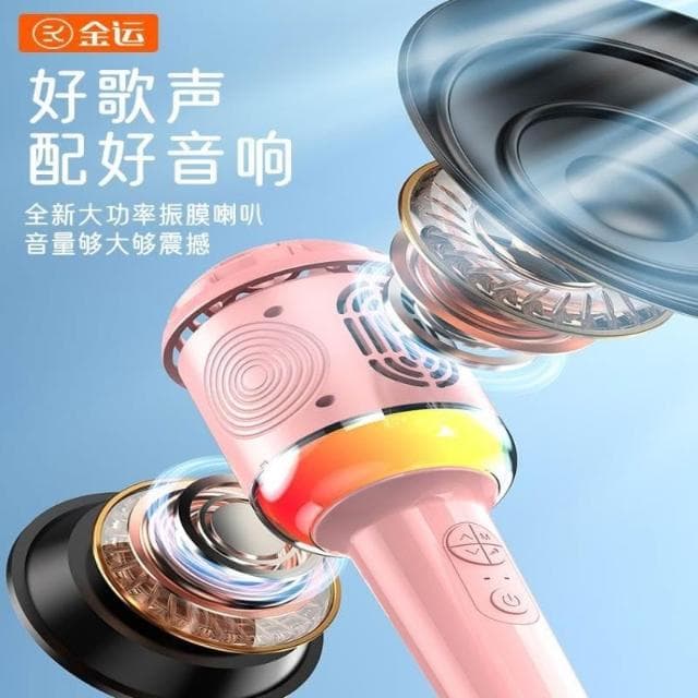 L8話筒音響一體機無線藍牙麥克風娛樂兒童K歌音響充電款跨境爆款