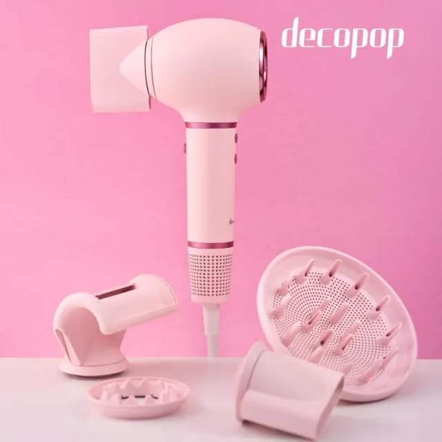【decopop】美型負離子吹風機-兩色可選 DP-801