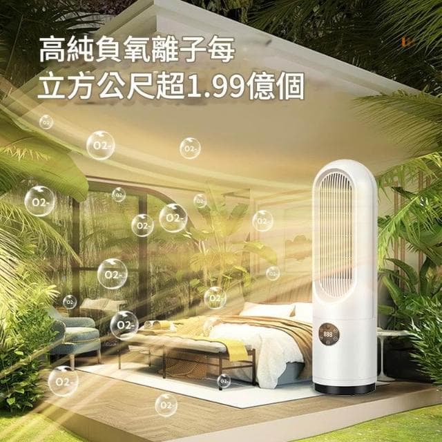 【EARISE 雅蘭仕】家用台式智慧暖風機 電暖器 負離子淨化清淨空氣功能 製氧功能 超靜音 自然暖風 全屋溫度循環 關窗不悶 智慧感應關閉