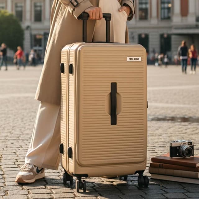 【Mr.Box】前開箱2件組★20+29吋/29吋 行李箱上掀式/多功能/可擴充/杯架/防爆拉鍊-雙11限定