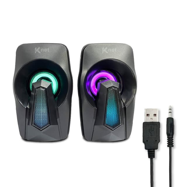 QB81 LED 二件式彩漾藍牙喇叭