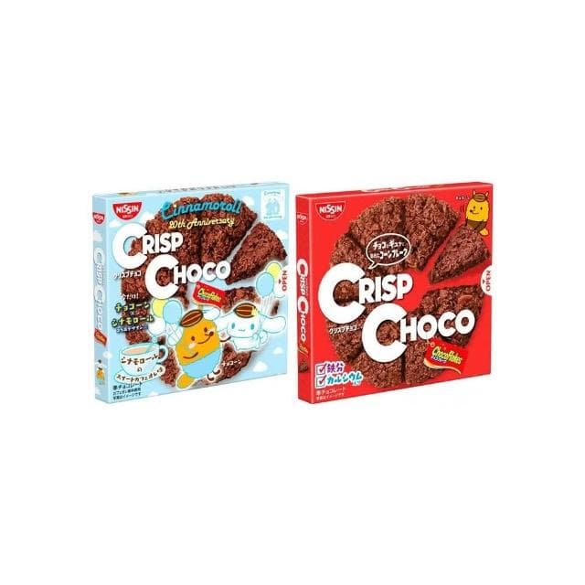 【NISSIN 日清】(短效特價)+爆買日本+ CRISP CHOCO 牛奶可可 /咖啡歐蕾風味 脆餅 巧克力脆片 大耳狗 日本進口