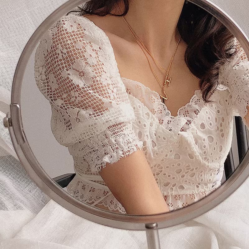 14K鍍金 26個字母名字縮寫竹節項鏈 情人節禮物情侶項鏈