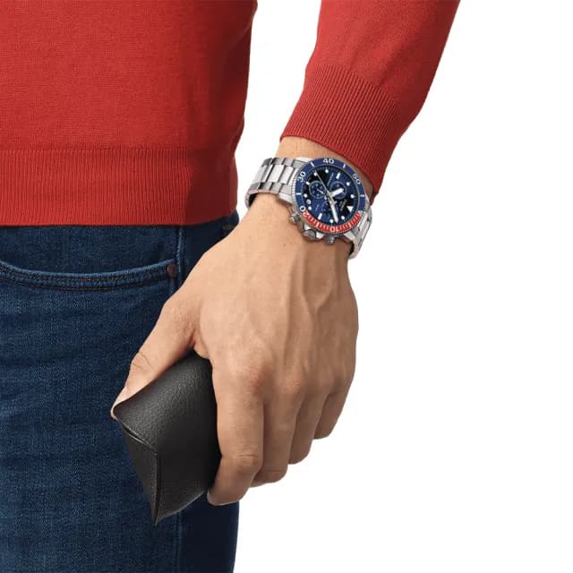 【TISSOT 天梭 官方授權】Seastar 1000 海洋之星300米潛水計時手錶 禮物 送禮 推薦(T1204171104103)