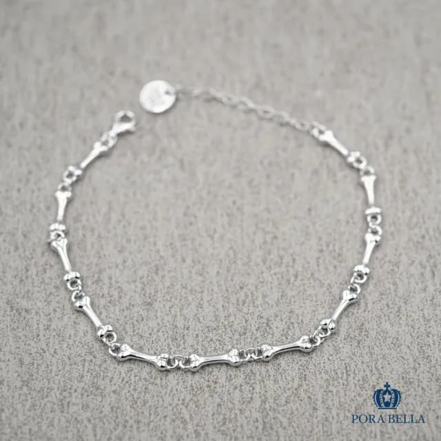 【Porabella】925純銀手鍊 幸運手鏈 狗骨頭小眾設計款純銀手鍊 情人節禮物 告白 銀飾 Bracelets