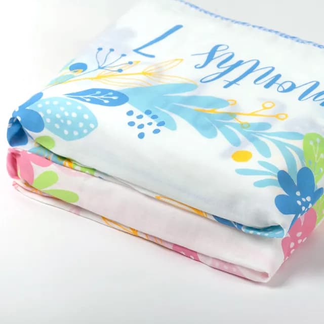 【Newstar 明日之星】MIT嬰兒幸福花園成長紀錄包巾(台灣製 寶寶必備 拍照 彌月禮物 送禮)