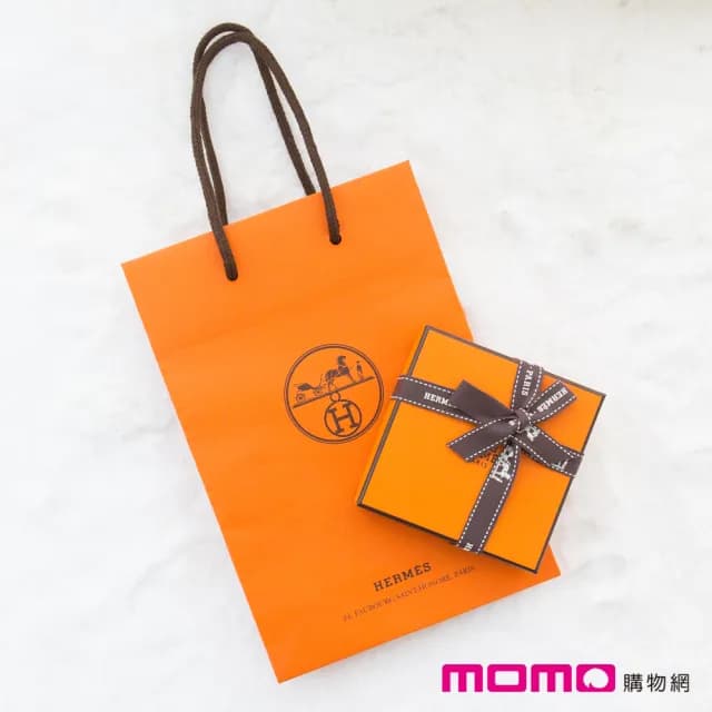 【Hermes 愛馬仕】mini POP H 項鍊(白色 Blanc x 玫瑰金)