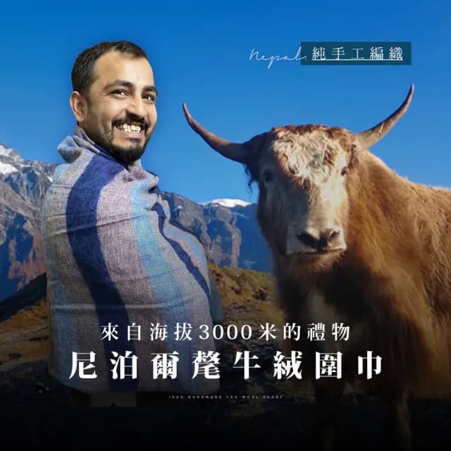 尼泊爾氂牛圍巾(披巾 保暖圍巾 披肩圍巾)