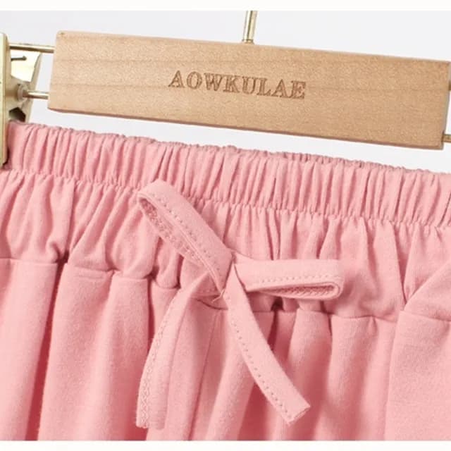 【橘魔法】大童 素色彈性棉運動短褲(褲子 短褲 中褲 中性款 男童 女童 中童 童裝)