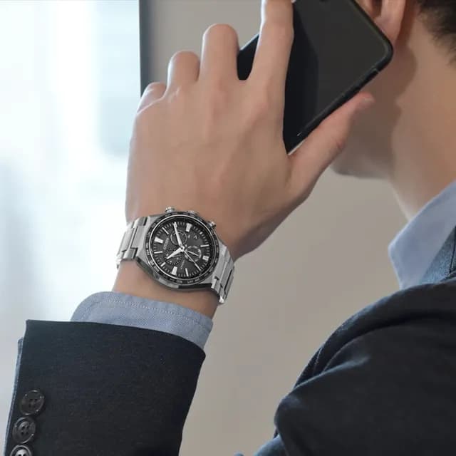 【CITIZEN 星辰】ATTESA 超級鈦 光動能 電波 計時手錶  男錶 禮物 推薦 禮物 推薦(CB5966-69E)