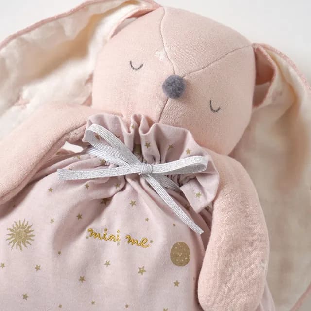 【10cmois】日本mini me可收納六層紗動物蓋被-贈心意禮袋(新生兒寶寶彌月禮小被毯安撫巾)