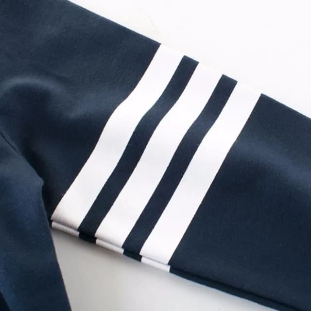 【橘魔法】三槓條膠印長袖上衣(大學T 衛衣 薄長袖 男童 兒童 童裝)