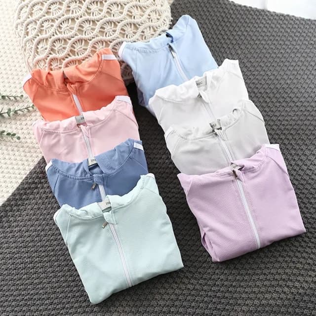 【橘魔法】涼感冰絲網眼插肩長袖連帽外套(大童 薄外套 冷氣房 防蚊 防曬 童裝 兒童 男童 女童)