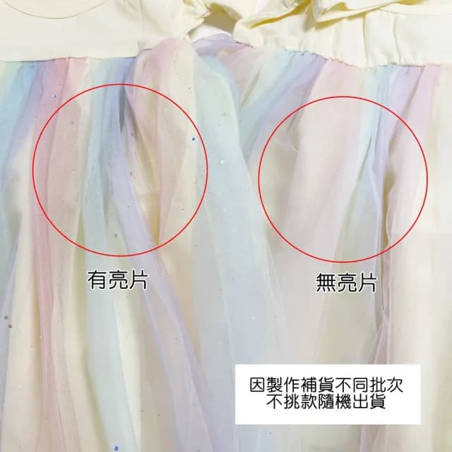 【橘魔法】彩虹漸層交叉大U露背紗裙連身洋裝(連衣裙 紗裙 女童 兒童 中童 童裝 女童 小童)